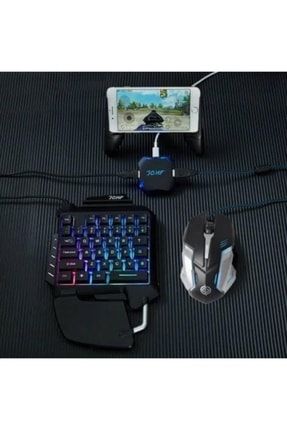 3 In 1 Pubg Mobil Oyuncu Klavye Mouse Seti Telefon Stantlı Bluetooth Bağlantılı PRA-5521075-5984