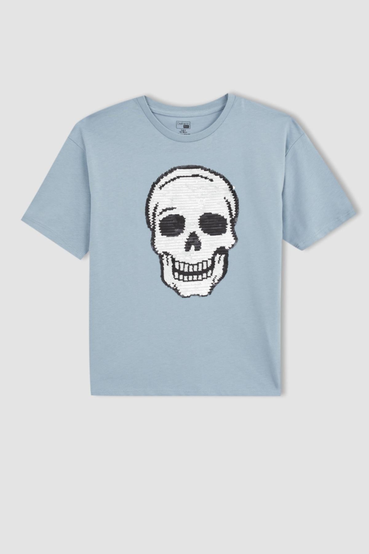 DeFacto T-Shirt Blau Oversized