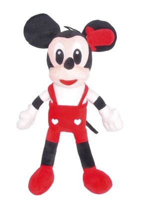 Esr785 Disney Kahramanlar Şapkalı Mickey Mouse Figür Peluş Oyuncak Büyük Boy Kırmızı 50 Cm. ESKA1008MCK-21