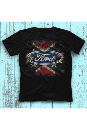 Ford Motor Company Siyah Unisex Tişört T-shirt 8077WT