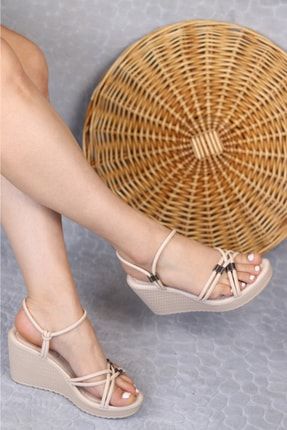 Kadın Dolgu Topuklu Sandalet SRH-58270