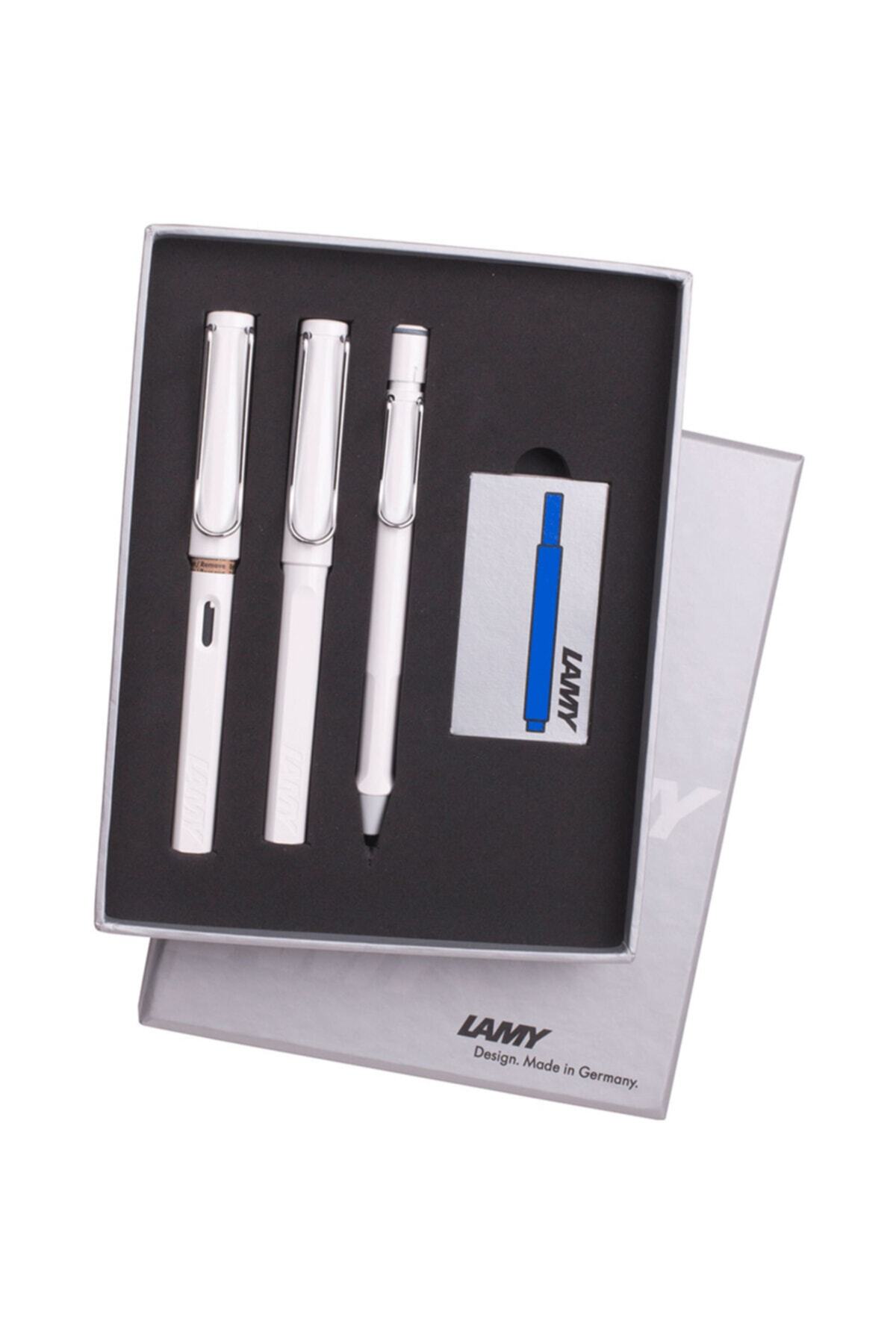 Lamy-Safari White Pen Set Tb-3pb 1