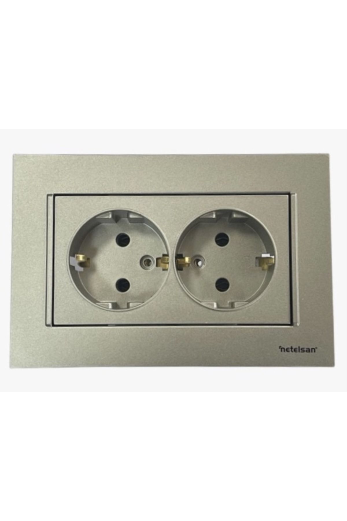 Netelsan-Double Grounded Socket Titanium 1
