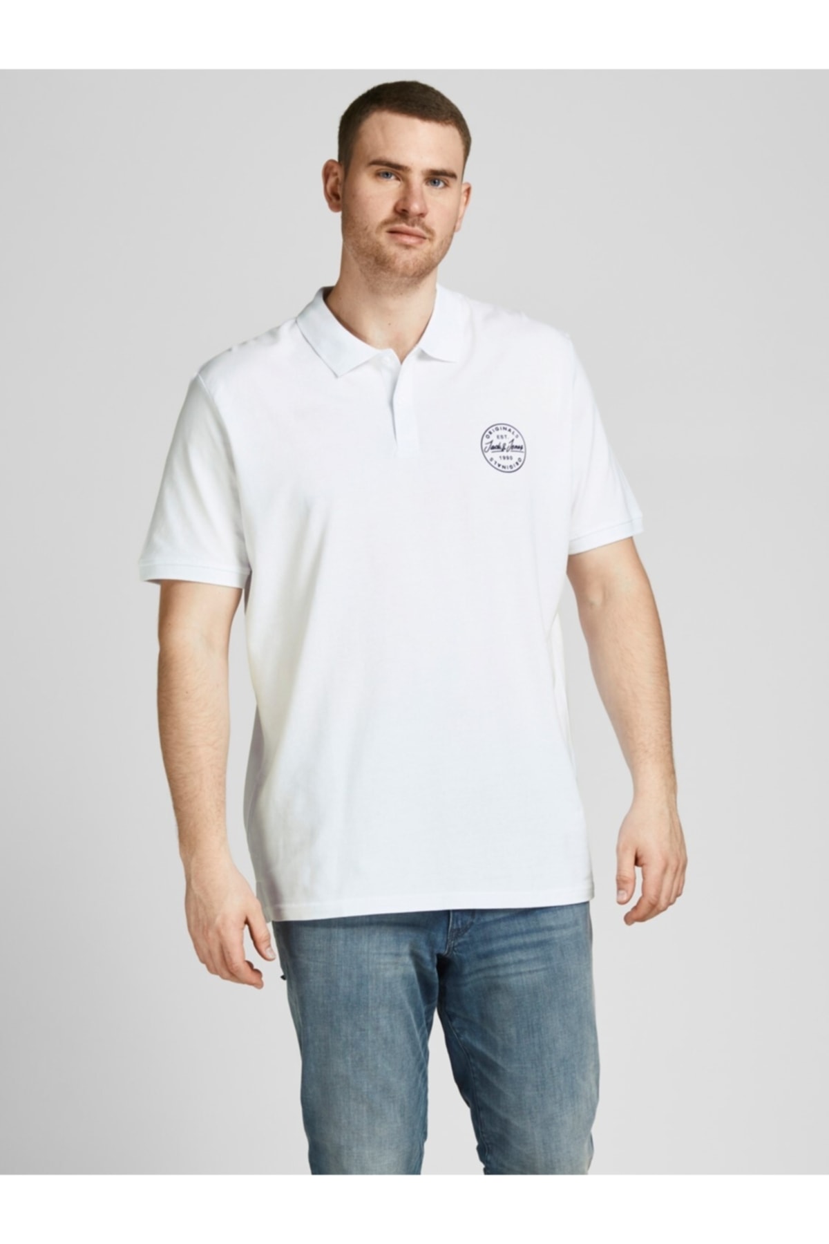 پولوشرت جک اند جونز مردانه پنبه ای سفید  راسته Regular/رگولار    Regular/رگولار Daily/روزانه | Jack & Jones 12205278 - تصویر 6