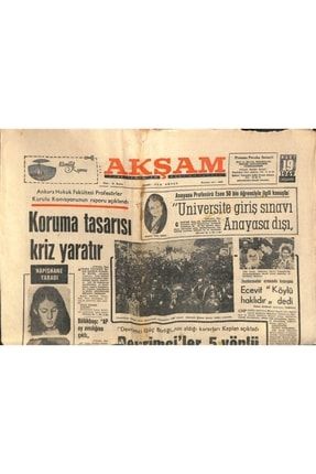 Akşam Gazetesi 19 Mart 1969 - Dündar Kılıç'ın Adamları Tutuklandı Gz109863 GZ109863