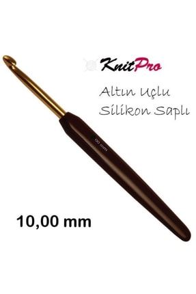 (30885) Knıtpro Altın Uçlu Silikon Saplı Tığ 10mm DiwaLine-KNITPRO118