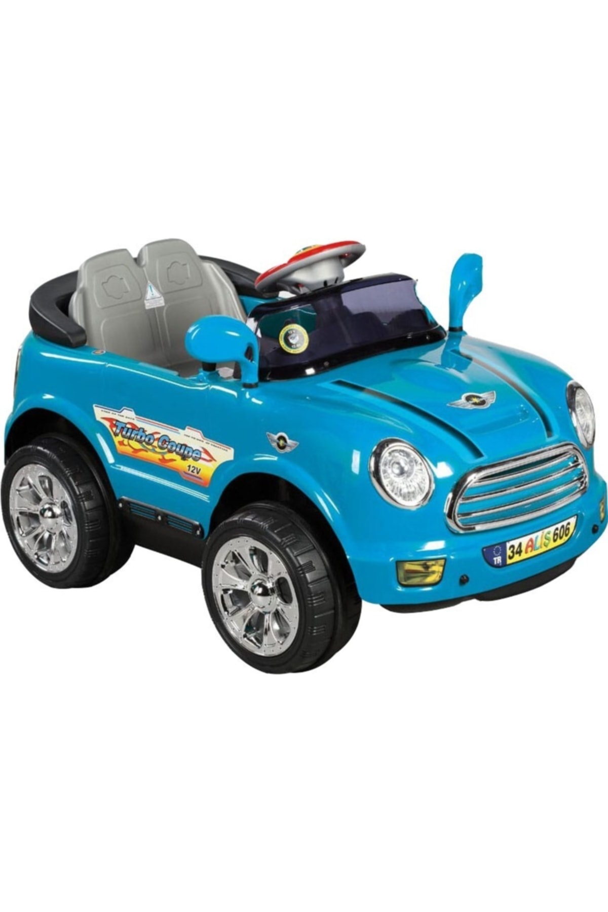 Aliş Toys Akülü Çocuk Arabası Aliş Turbo Coupe 12v Uzaktan Kumandalı 606k Mavi OH9951