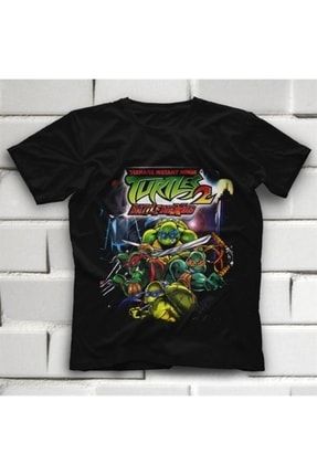 Teenage Mutant Ninja Turtles Ninja Kaplumbağalar Siyah Çocuk Unisex Tişört 15883WCT