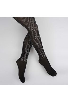 Meraklı Kız Çocuk Ince Desenli Külotlu Çorap K60118