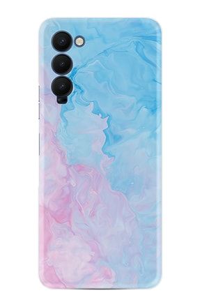 Camon 18p Kılıf Resimli Desenli Baskılı Silikon Kılıf Pink Blue Abstract 1385 camon18pgo5