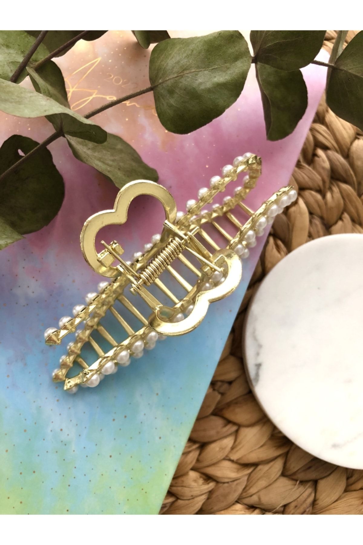 La Rouge Hair Clip Gold colored Trendyol