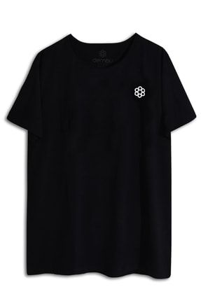 Tasarım Pamuk Baskılı Siyah T-shirt DembuT-shirt