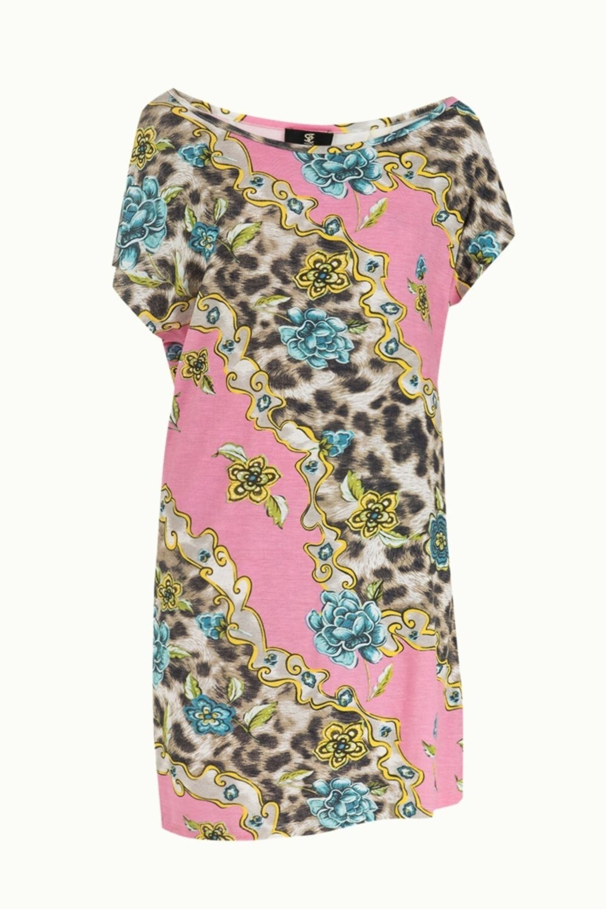 SOCIETA-Patterned Knitted Mini Dress 91021 5