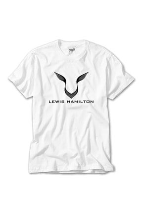 Lewis Hamilton Logo Beyaz Tişört ZT4286