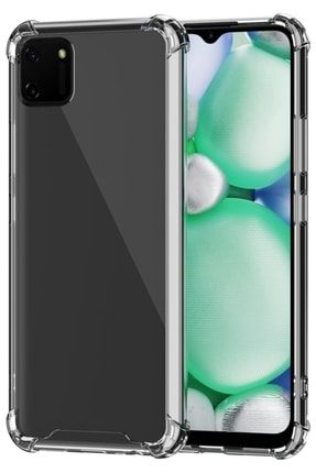 C11 Kılıf Olex Antishock Sert Silikon Kapak - Şeffaf Olex-realme-c11