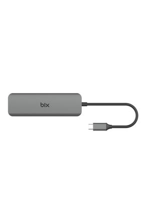 BX07HB 5in1 Type-C Hub 4x USB 3.0, PD Şarj Macbook Uyumlu Çokylayıcı Adaptör BX07HB-T