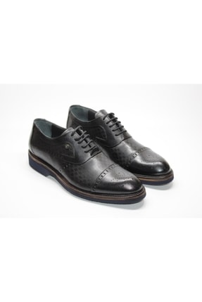 Hakiki Deri Ortopedik Hafif Taban Erkek Günlük Rahat Topuklu Siyah Klasik Ayakkabı PRA-HAKİKİ-DERİ-CARE-AYAKKABI-544500