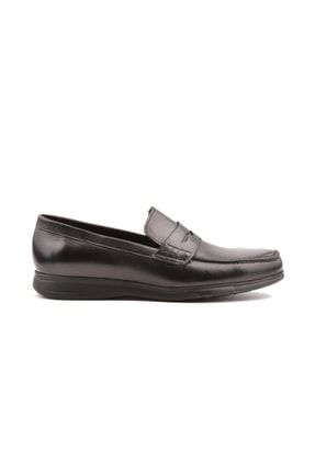 Siyah Hakiki Deri Erkek Loafer Ayakkabı CAHFB20751-SIYAH