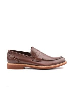 Kahverengi Hakiki Deri Erkek Ayakkabı CAHHG20776-KAHVE