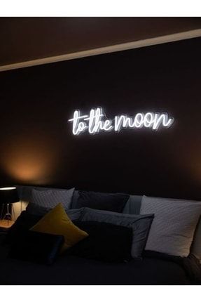 Neon Led Işıklı To The Moon Yazısı ELF8080