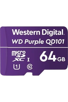 Wd 64gb Purple Qd101 Wdd064g1p0c Mıcro-sd Hafıza Kartı D-WDD064G1P0C