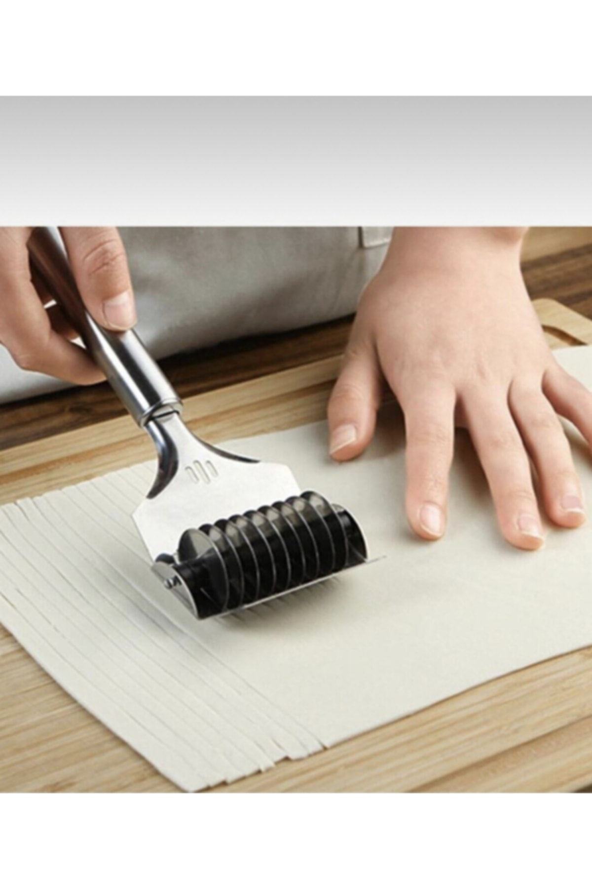 Paslanmaz Çelik Erişte Makinesi Makarna Kesici Dilimleyici Kafes Rulo Hamur Kesici