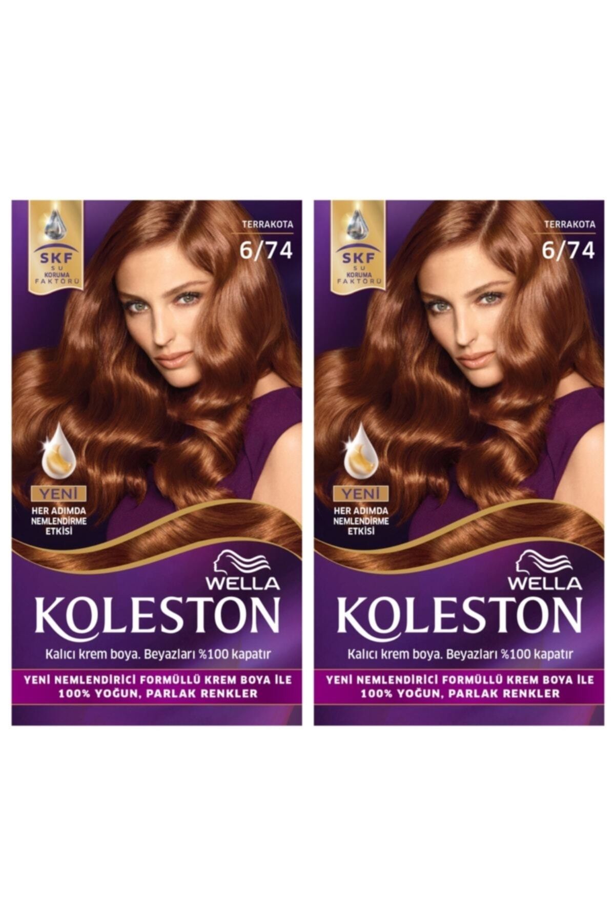 رنگ مو چند مردانه و زنانه 6 74 Terrakota x 2 قطعات Wella