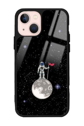 Iphone 13 Uyumlu Astronot Tasarımlı Glossy Telefon Kılıfı IP13-G-229