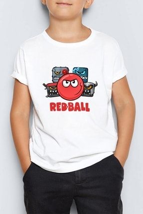 Red Ball 4 Crazy Kırmızı Top Redball Çocuk Tişört Mr-05 PRA-5787447-178034