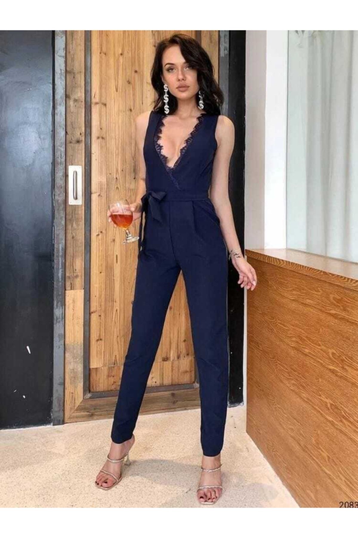 Jumpsuit with deals lace detail