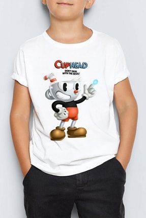 Cuphead Çocuk Tişört T-shirt Mr-05 PRA-5790841-422049