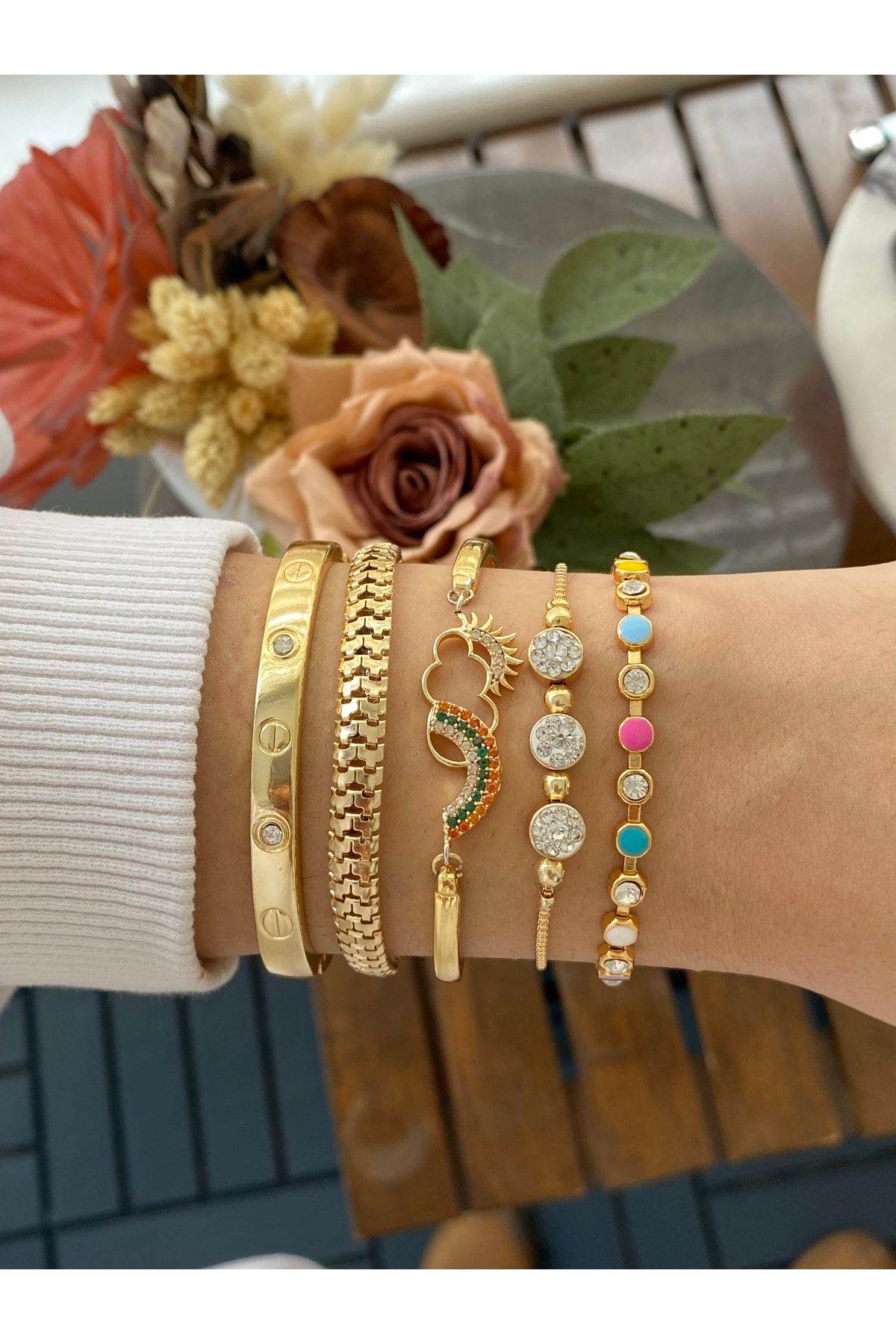 Womens bangle bracelet set sale