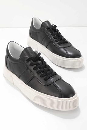 Siyah Leather Erkek Sneaker E01112117503