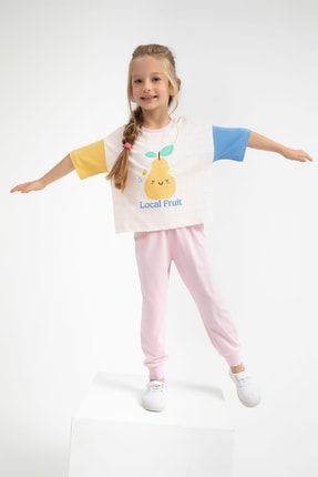 Kız Çocuk Kısa Kol Pijama Takımı 2755-g 2755-G