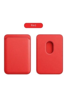Iphone Xr Magsafe Özellikli Cüzdan - Kırmızı mgsfczdnlgsz-44