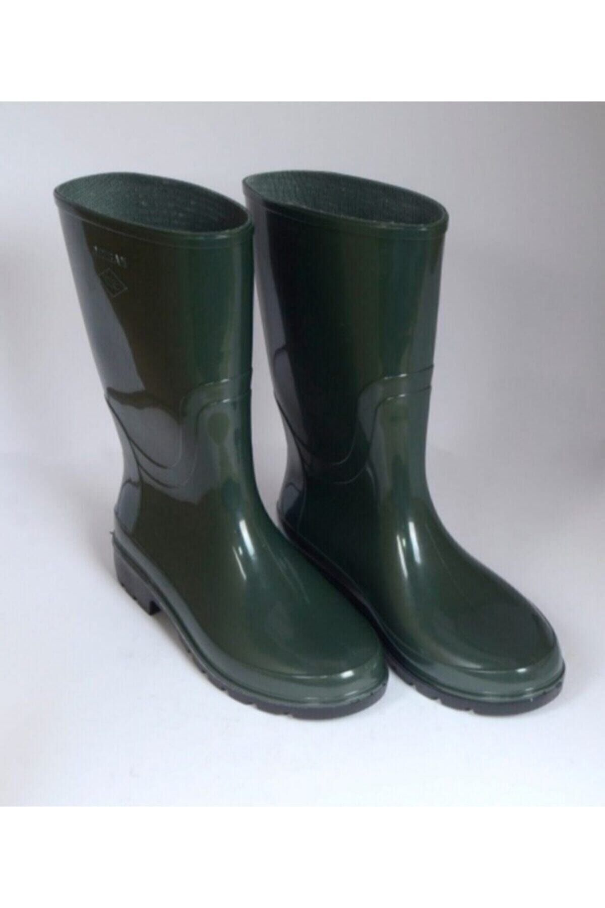 ARISAN Knee High Boots Green Trendyol