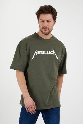 Metallica Baskılı Oversize T-shirt T-metal