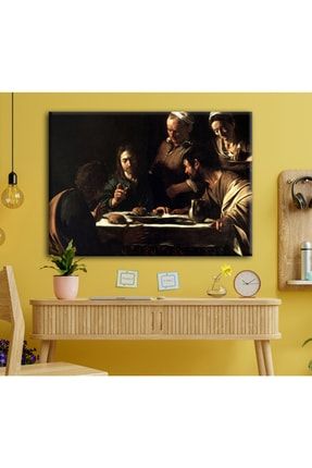Tablo - Emmaus'taki Akşam Yemeği - Caravaggio - Mitoloji - Michelangelo Merisi Da Caravaggio cek502