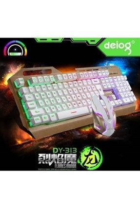 Dy-313 Kablolu Rgb Oyuncu Klavye Mouse Set DY-313