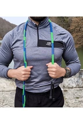 Spormalzemecisi Beaded Ropes Boncuklu Atlama Ipi Dolanmayan Yumuşak Boncuklar 2.90 Yeşil Mavi spm-beaded-ym