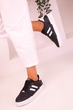 Siyah-Beyaz Unisex Sneaker 17105