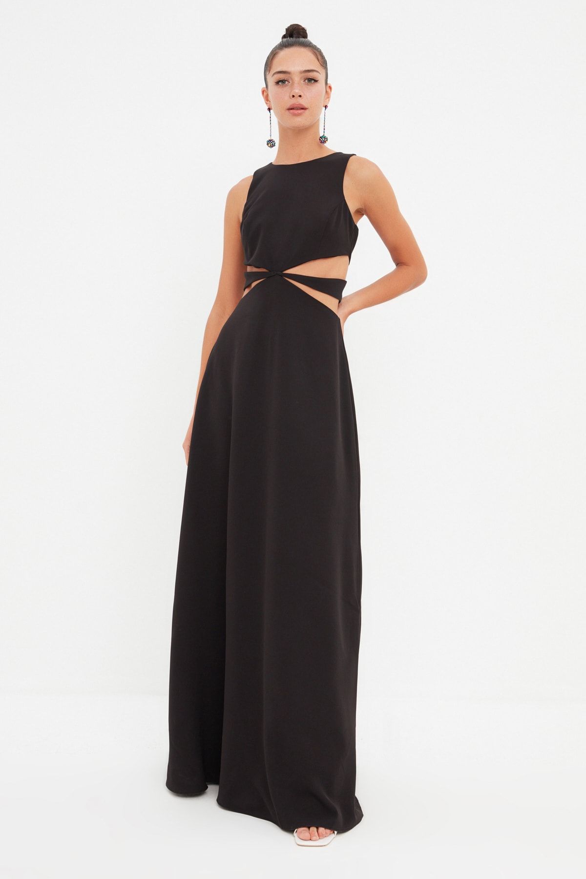 Trendyol Collection Abendkleid & Abschlusskleid Schwarz A-Linie Fast ausverkauft
