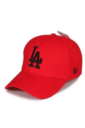 La Los Angeles Logolu Unisex Kırmızı Şapka TYC00194668279