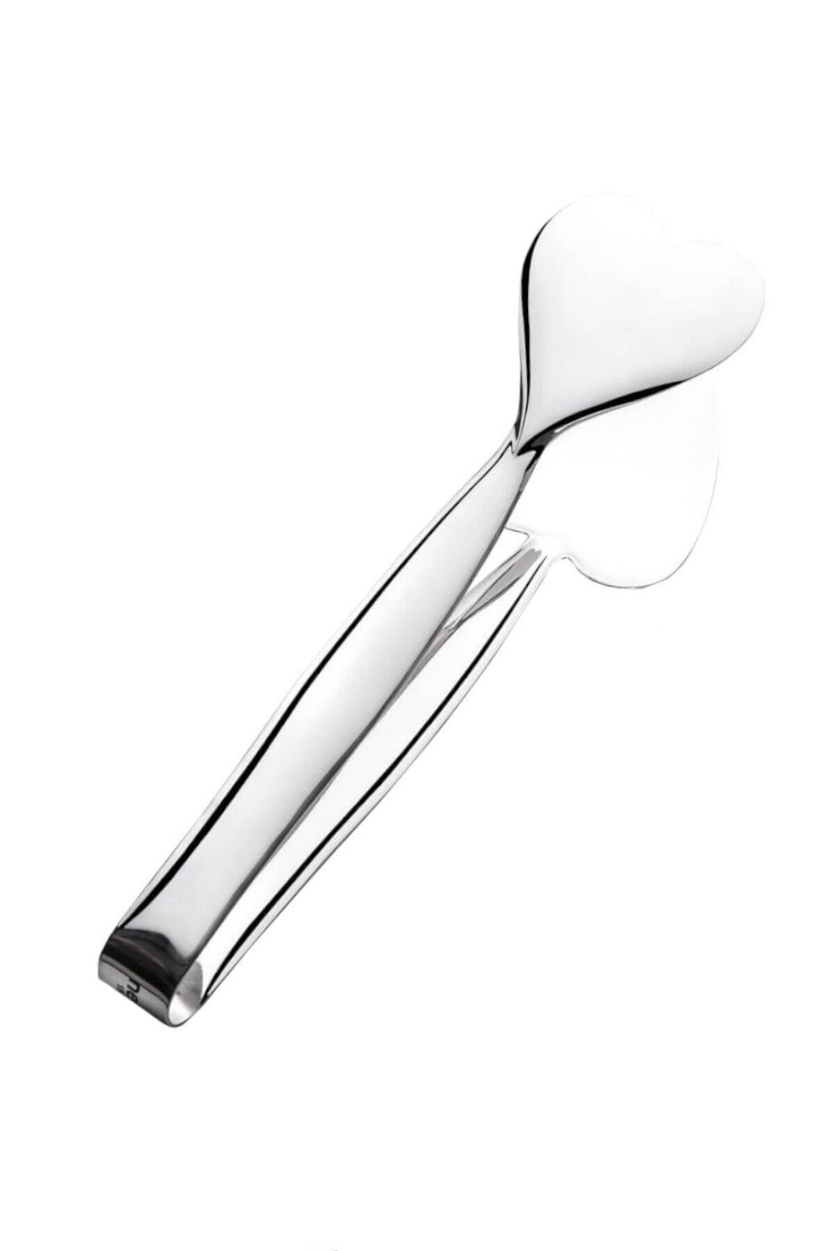 Plain Shiny Steel Service Tongs