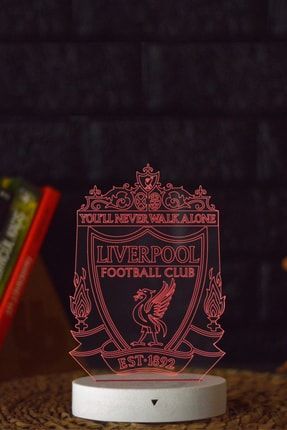 Liverpool Logosu - 3 Boyutlu 16 Renk Dekoratif Gece Lambası 3d TYC00404987888