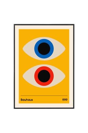 Bauhaus Double Eye Art Print Poster Art-Bau-Sar