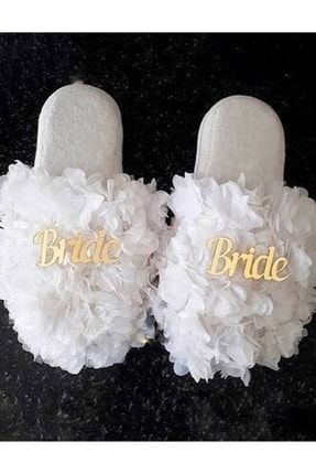 Beyaz Pleksili Bride Terlik csterlik