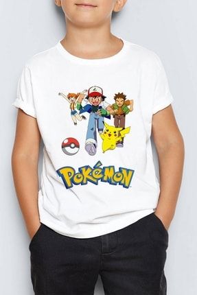 Pokemon Unisex Çocuk Tişört T-shirt Mr-02 PRA-5804862-102325