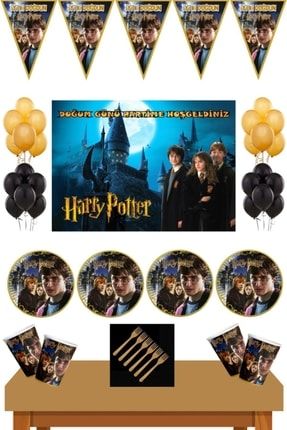 Harry Potter Parti Süsleri 24 Kişilik 50x70 Cm Afişli Harry Potter Doğum Günü Seti PRA-5806144-6990