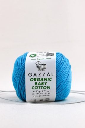 Organıc Baby Cotton 50 Gr %100 Organik Pamuk El Örgü Ipligi Taka Yarn (424 Obc) GazzalOBCTakaTek